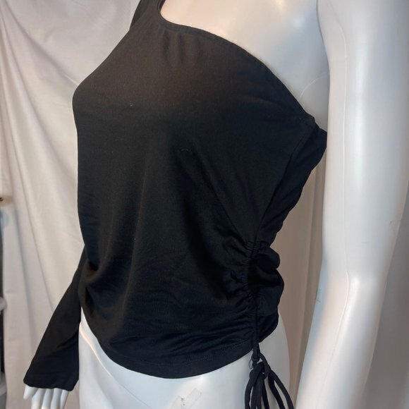 Ambiance Forever And Always One Shoulder Top - Black Size Large RefFNB3 - Picture 4 of 11
